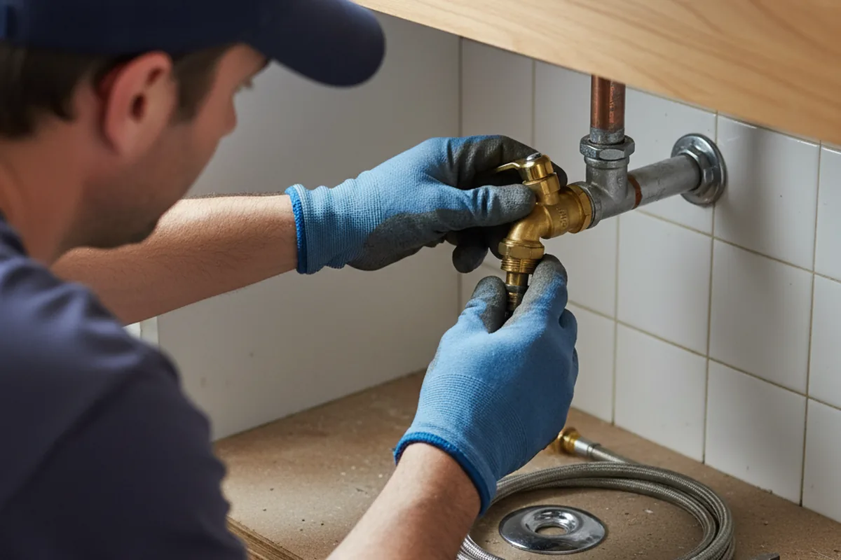 Shutoff valve and fitting work during Faucet and Fixture Repair in Clarksville